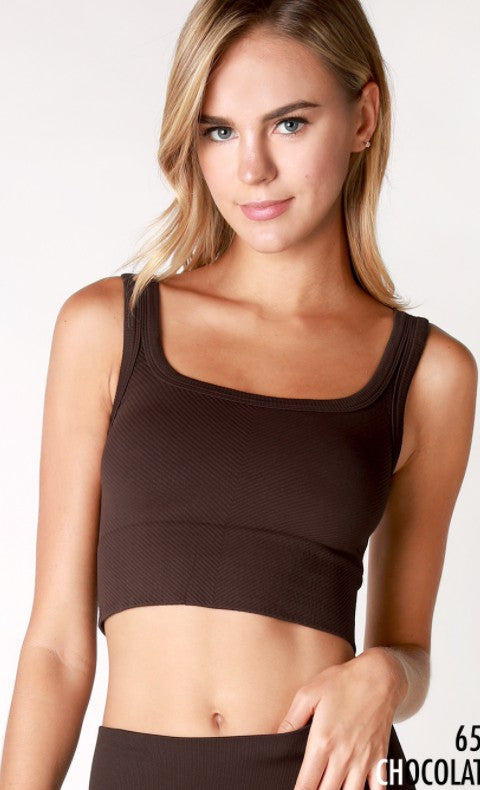 Ribbed Knit Crop Top