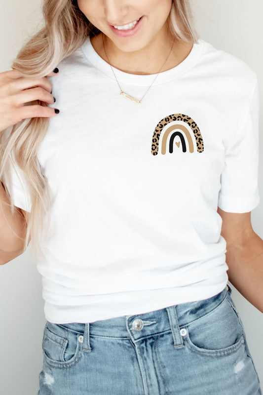 Leopard Rainbow Pocket Graphic Tee
