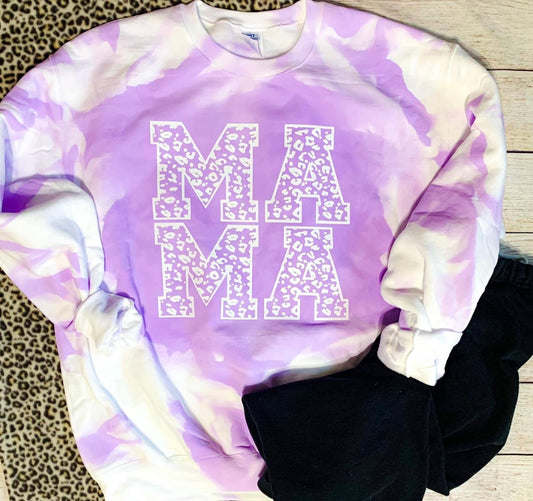 MAMA Tie Dye Crewneck