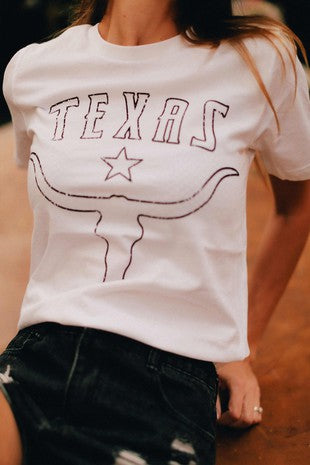 TEXAS STAR GRAPHIC T-SHIRT OLIVE GREEN