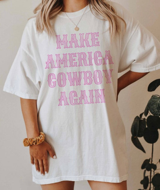 PLUS Size Cowboy Again Tee