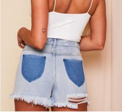 High Waisted 2 Toned Short